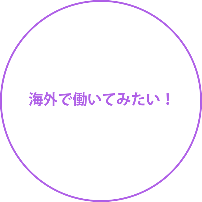 海外で働いてみたい！