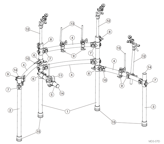 Roland  MDS-12V  ドラム スタンド mds-standard_main.png